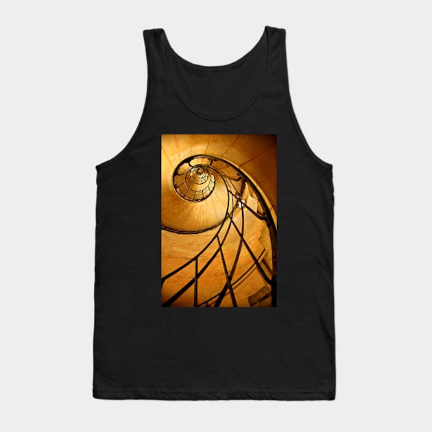 Fibonacci spiral in Arc de Triomphe Tank Top by Cretense72